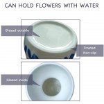 Senliart White Ceramic Vase Small Flower Vases for Home Décor 5.9 X 3.2 Polka Dot