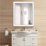 50x70CM Rectangle Retro Dressing Mirror Rustic Accent Mirror Bathroom Makeup Mirror Hanging in Vertical or Horizontal