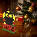 Creat Col Boy Decoration Decorations Outdoor Autumn and School Home Party Wooden Office Indoor Home Decor Multicolor