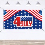 Xieyy Day Decoration Patriotic Banner Independence Anniversary Background Party Home Decor Purple