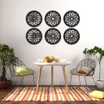 3 Set Rustic Circle Mirrors Wall Decor,Farmhouse Accent Mirrors,Barn Wood Frame Decorative Mirrors for Entry,Bathroom,Living Room,Bedroom,Kitchen,3PCS Small Mirrors Wall Art,11.8Inches