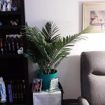 Artificial Palm Tree Plants Faux Fake Palm Tree Leaves Tropical Plant Green