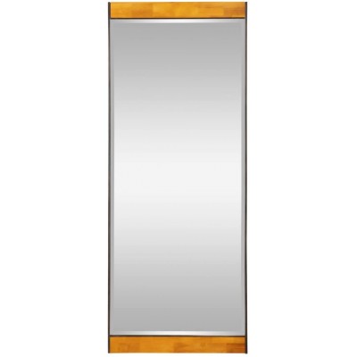 Aspire Home Accents 7708 Cliveden Industrial Wood & Metal Floor Mirror Gray