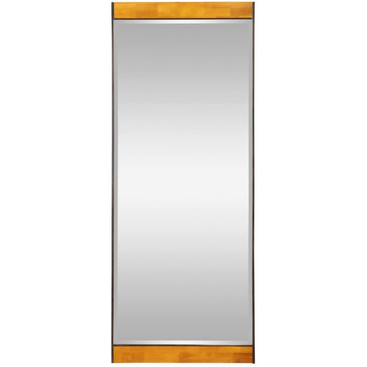 Aspire Home Accents 7708 Cliveden Industrial Wood & Metal Floor Mirror Gray