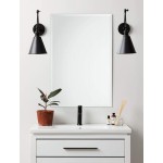 Better Bevel 16 x 24 Frameless Rectangle Mirror | 1 Beveled Edge | Bathroom Wall Mirror