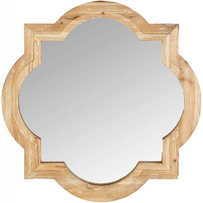 Brand – Ravenna Home Vintage Wooden Accent Mirror 27.75"H Natural