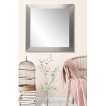 BrandtWorks BM078SQ Industrial Modern Home Accent Square Wall Mirror 32 x 32