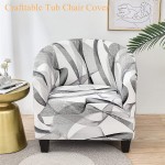 CRFATOP Club Chair Slipcover Stretch Tub Chair Cover Armchair Slipcovers Non-Slip Tub Chair Slipcover Couch Cover Elastic Sofa Cover for Bar Counter Living Room Colorful B2