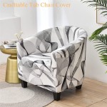 CRFATOP Club Chair Slipcover Stretch Tub Chair Cover Armchair Slipcovers Non-Slip Tub Chair Slipcover Couch Cover Elastic Sofa Cover for Bar Counter Living Room Colorful B2