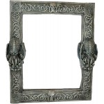 Ebros 18.75 Tall Vintage Antiqued Bronze Marine Sea Monster Kraken Cthulhu Octopus Tentacles Vanity Wall Mounted Mirror Sculpture Legends Myths and Fantasy Accent Decor