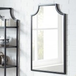 Glaucia Oil-Rubbed Bronze Gold Wall Accent Mirror Frame is Constructed of Sturdy Steel Pairs Well with Glam Traditional and Modern Farmhouse Decor