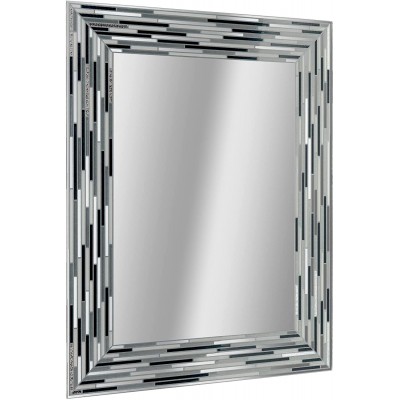 Head West Reeded Mosaic Tile Mirror Frameless Printed Bathroom Vanity Wall Accent Mirror 24" x 30"