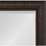 Kate and Laurel Aldridge Framed Decorative Rectangle Wall Mirror 26x32 Bronze