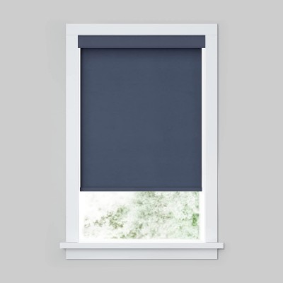LEVOLOR Cordless Light Filtering Fabric Roller Window Blind Shade Vitality Collection Blue