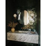 LVNGD Irregular Mirror Wall Decor Asymmetrical Mirror Aesthetic Wall Mirror Black