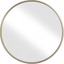 Martin Svensson Home 36" Gold Framed Round Wall Mirror Diameter