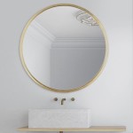 Mirrorize Round Gold Mirror 30 for Living Room Wall Decor Gold Accent Framed Circle Bathroom Mirror Decorative Vanity Mirror Circular Mirror for Farmhouse Entryway Hallway X Large IMP8479