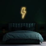 Neon Sign Lightning USB Charging Battery LED Neon Signs for Wall Décor Cloud Neon Sign for Birthday Party Kids Room Wedding Party Décor Christmas Bar ect.… Warm White