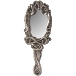 Pacific Trading Gothic Kraken Hand Held Mirror Home Accent Decor Small Decorative Antique Sea Creature Inspired Silver Tone Mirrors with Handle 14050