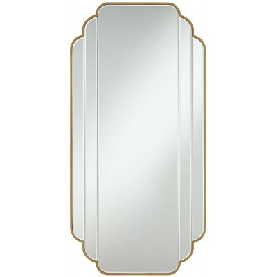 Rectangular Vanity Accent Wall Mirror Beveled Gold Framed 23 1 2" Wide Bathroom Bathroom Decor Home Decor Wall Decor Mirror Vanity Makeup Mirror Bathroom Mirror Wall Mirror Vanity Mirror