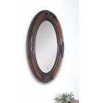 Ren-Wil Mounted Wall Mirror Large Cherry