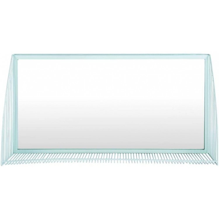 Safavieh Home Henly Teal Rectangle 18-inch High Decorative Accent Mirror