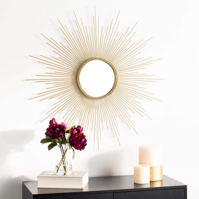 Safavieh Home Lorien Gold Sunburst 36-inch Decorative Accent Mirror