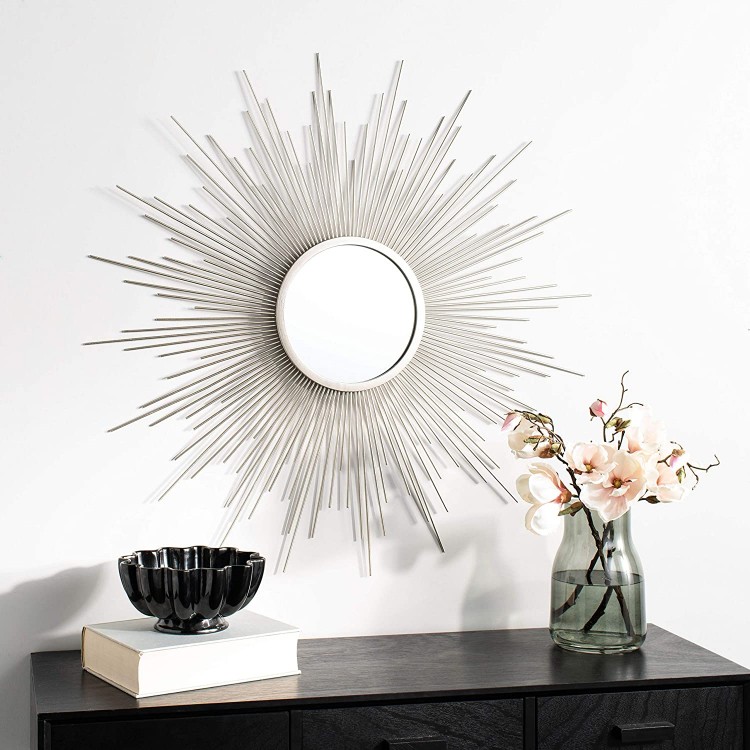 Safavieh Home Madilyn Champagne Sunburst 36-inch Decorative Accent Mirror