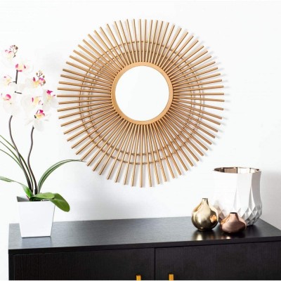 Safavieh Home Marlit Gold Sunburst 24-inch Decorative Accent Mirror