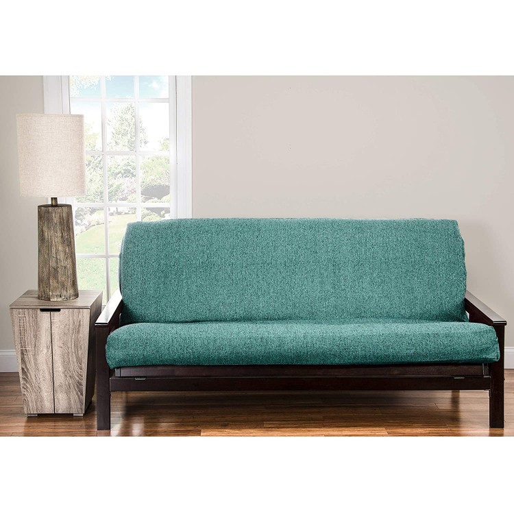 SIScovers PoloGear Belmont Turquoise Homespun Futon Cover Turqoise Queen