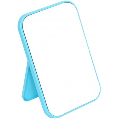 Ymemok Desktop Makeup Mirror Portable Mirror Simple Folding Makeup Mmirror Blue