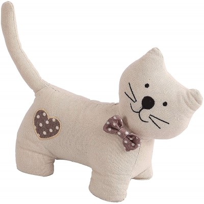 Decorative Door Stopper by Morgan Home – Available in Many Adorable Animals and Styles – Durable Subtle Home Decor Easily Matches Measures Approx. 11 x 5.5 x 5.5 Inches White Cat