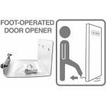 Office Accents Sanitary Touchless Hands Free Foot Operated Toe Door Opener for Offices Schools Bathrooms and More 3.5T x 3.75L x 3.75H 2 Pack