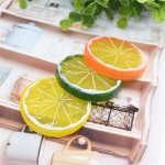 15 Pcs 2 Inch 3 Colors Artificial Lifelike Lemon Peels for Home and Party Decoration 3 Colors Lemon Block 15