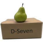 D-Seven 6pcs Fake Pear Artificial Fruit Faux Pears for Home Shop Supermarket Props Or DecorationGreen