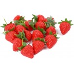 EORTA 20 Pieces Artificial Strawberries Simulation Red Strawberries Fake Lifelike Fruit for Home Decoration Photography Prop Basket Display Small-3.5 cm