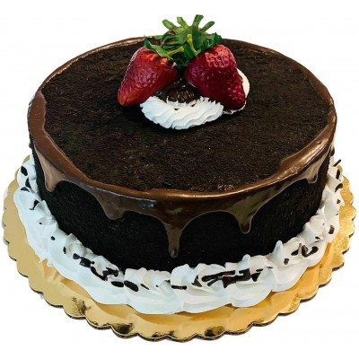 Fake Cake Chocolate Fudge DrizzleStrawberry Cake Prop Decoration Dezicakes