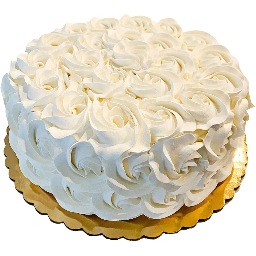 Fake Cake Large Ivory Beige Rosette Cake Display 9 Faux Cake- Fake for Home Decor Dezicakes