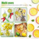 Hagao Fake Lime Slice Artificial Fruit Highly Simulation Lifelike Model for Home Party Decoration Green 10 pcs