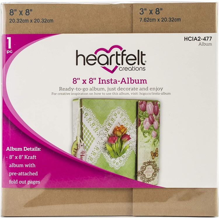 Heartfelt Creations Insta-Album Kraft 8X8 HCIA2477