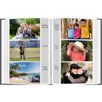 Pioneer Photo 200-Pocket Post Bound Black Leatherette Photo Album with Gold Accents for 4 by 6-Inch Prints
