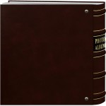 Pioneer Photo Albums 200-Pocket Ring Bound Burgundy Bonded Leather with Gold Accents Cover Photo Album for 4 x 6-Inch Prints
