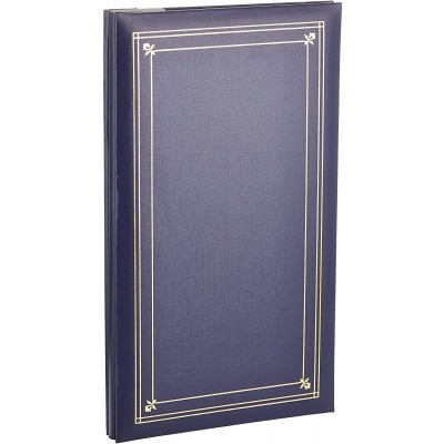 Pioneer Photo Albums 204-Pocket Post Bound Slim Line Leatherette Cover Photo Album for 4 by 6-Inch Prints Bay Blue