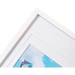 11x17 Picture Frame Set of 6,Solid Wood Wall Poster Picture Frame Display Multi Photo Frames Collage for Wall White