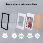 4 Pack 16x20 Frames Display 11x14 Photo with Picture Mat Picture Frames Made of Solid Wood for Wall Mounting Mounting Hardware Included Black 4 pcs 16×20 inch
