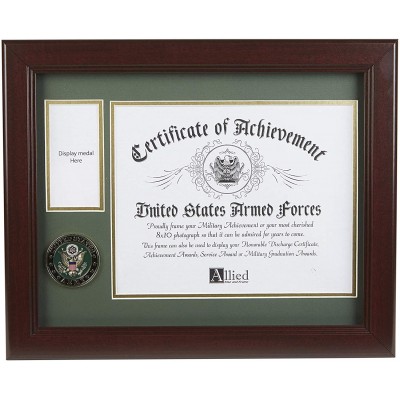 Allied Frame U.S. Army Medal and Award Frame with Medallion -13 x 16