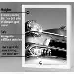 Americanflat 18x24 Poster Frame in White with Polished Plexiglass Horizontal and Vertical Formats with Included Hanging Hardware