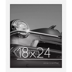 Americanflat 18x24 Poster Frame in White with Polished Plexiglass Horizontal and Vertical Formats with Included Hanging Hardware