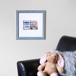 ArtToFrames 26x38 Inch Blue Picture Frame This 1.5 Custom Wood Poster Frame is Deep Periwinkle Barnwood Style Frame for Your Art or Photos 2WOM0066-56673-YBLU-26x38