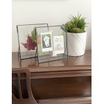 Beedecor Double Glass Frame for Pressed Flowers Leaf and Artwork Black 6x6 Standing Square Metal Picture Frames Tabletop Clear Floating Pressed Glass Frame Home Decor Photo Display Set of 2 Pressed Flower Frames with Stand Black 6x6